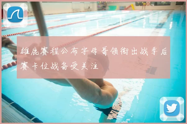 雄鹿赛程公布字母哥领衔出战季后赛卡位战备受关注
